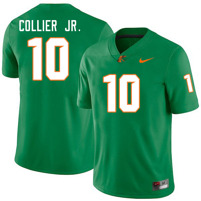 Florida A&M Rattlers #10 Corey Collier Jr. College Football Jerseys,Uniforms-Green